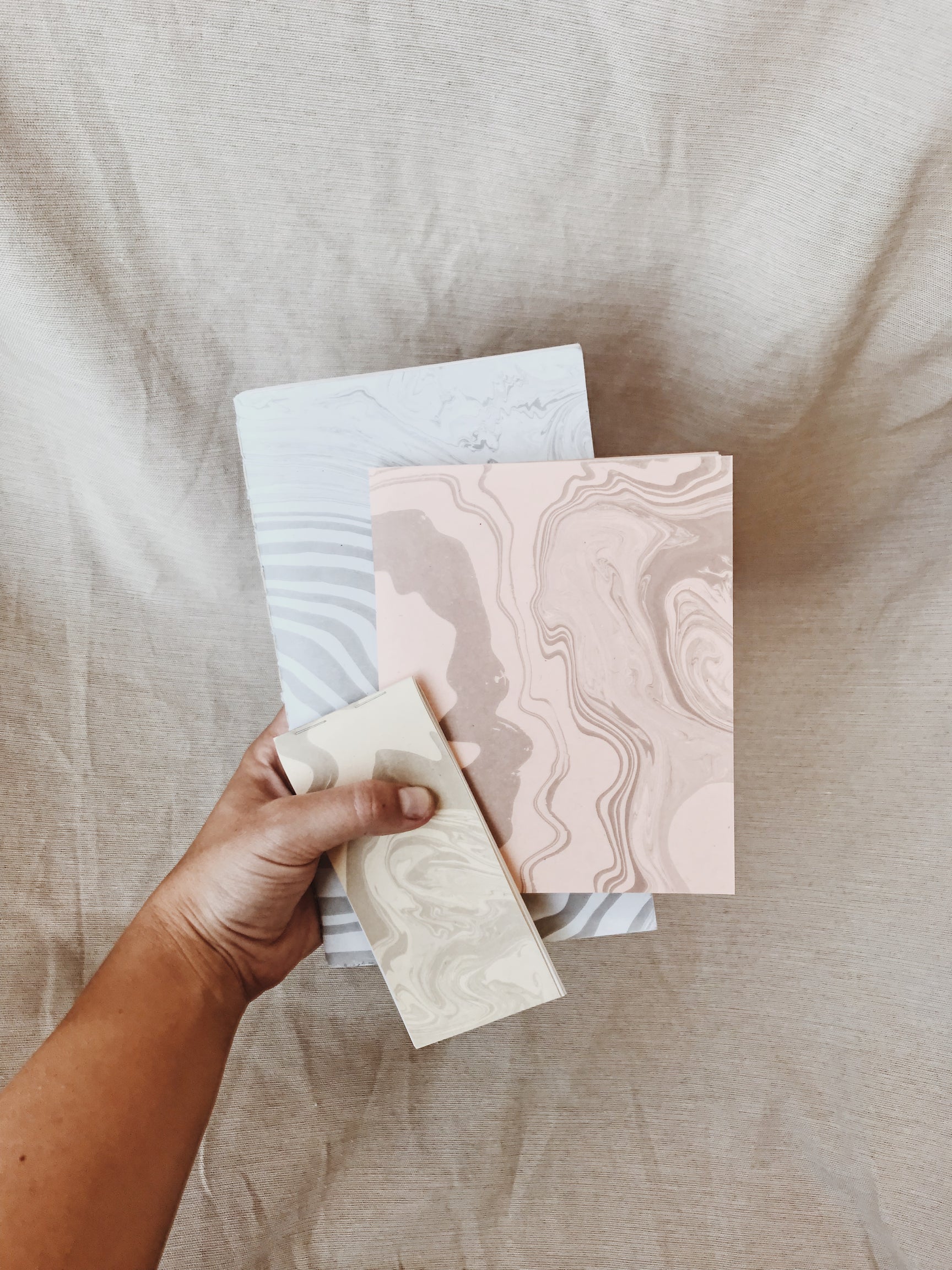 map journal | hand marbled notebook – odette press